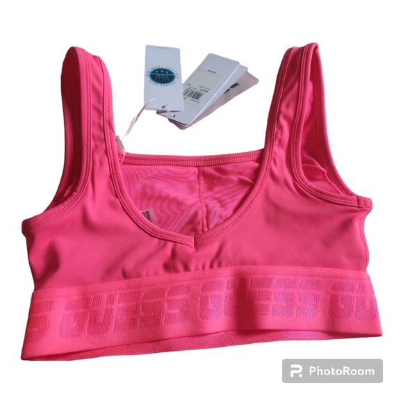 GUESS Hot Pink Women's Sports Bra - Size XS - Picture 2 of 4